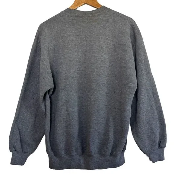 Russell Athletic Vintage Sweatshirt Solid Grey Gray Crew Neck Made in USA Men XL - Picture 4 of 8